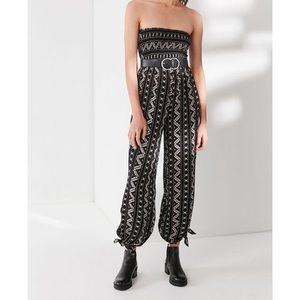 UO tribal strapless jumpsuit